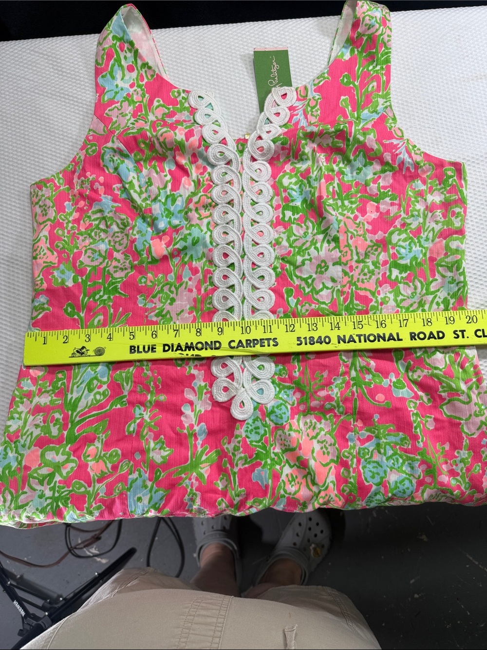 NWT Lilly Pulitzer Cathy Shift Flamingo Pink Southern Charm Floral Dress Size 16 - Picture 9 of 13